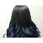 艶黒髪×原色ブルーのグラデーションカラー